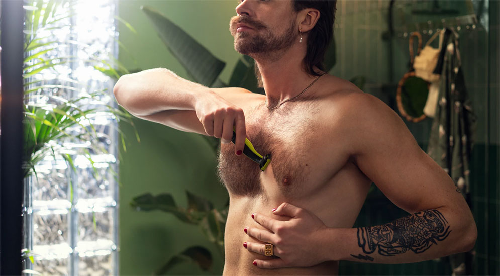 Philips QP2824/10 OneBlade Trim, Edge and Shave Any length of Hair Face + Body for Men