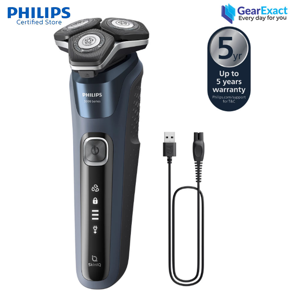 Philips S5885/10 Wet and Dry Electric Shaver with SkinIQ Technology Series 5000 for Men