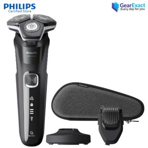 Philips S5898/38 Wet and Dry Electric Shaver with Smart SkinIQ Technology Series 5000 for Men