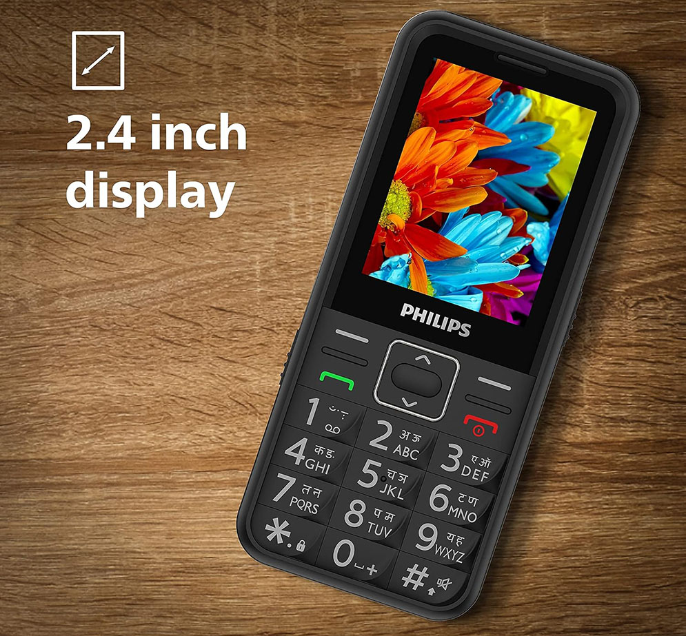 Philips Xenium E209 Multimedia Feature Keypad Mobile with Dual SIM