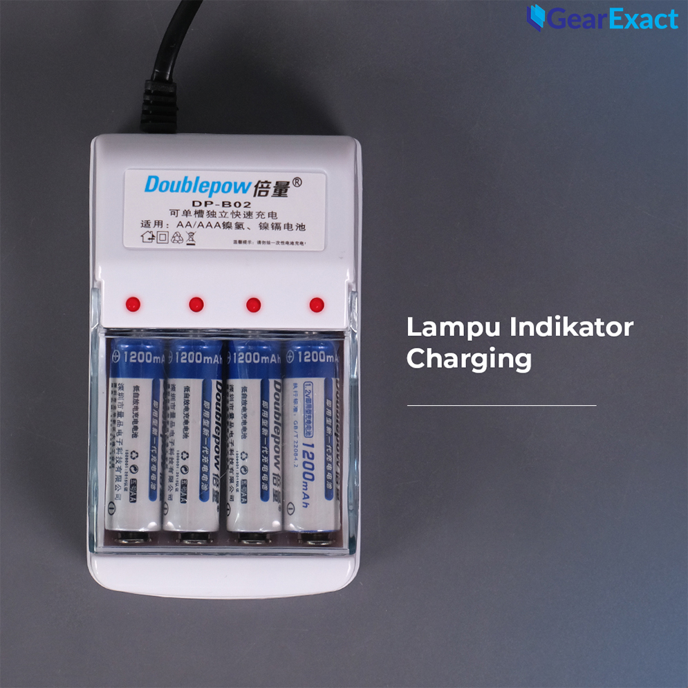 Doublepow DP-B02 4-Slot Rechargeable AA & AAA Battery Charger