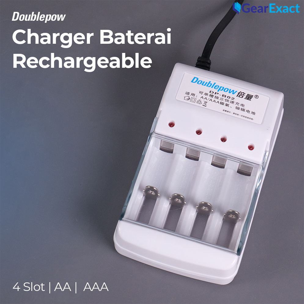 Doublepow DP-B02 4-Slot Rechargeable AA & AAA Battery Charger