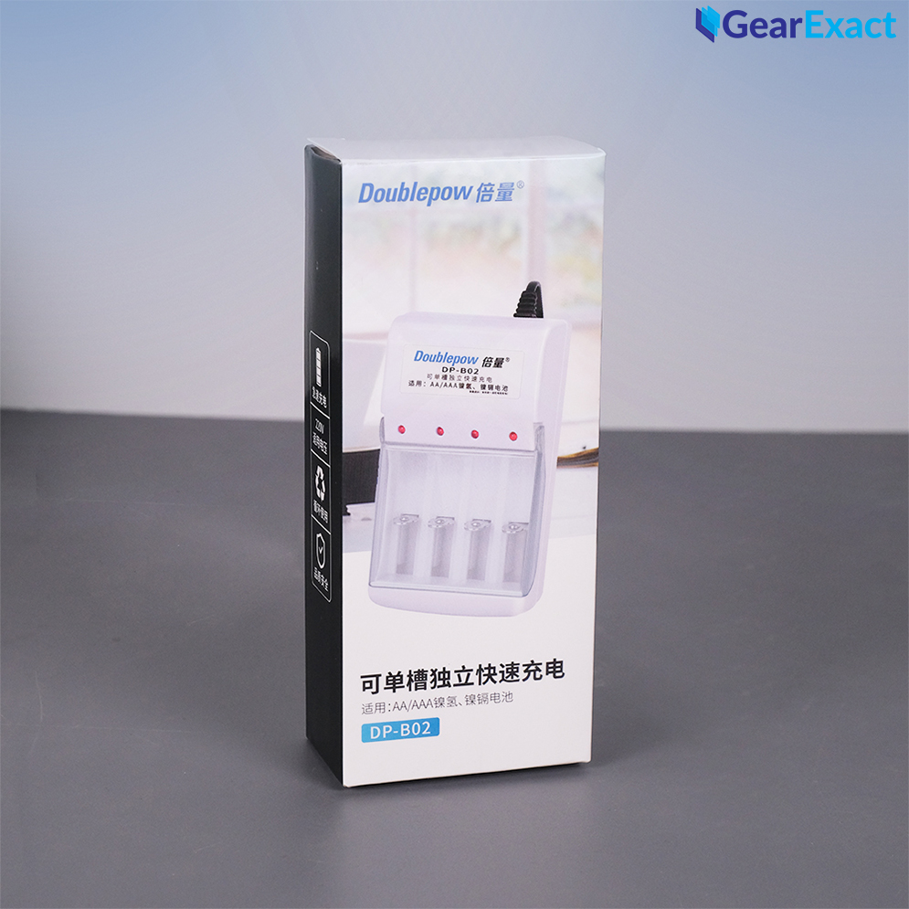 Doublepow DP-B02 4-Slot Rechargeable AA & AAA Battery Charger