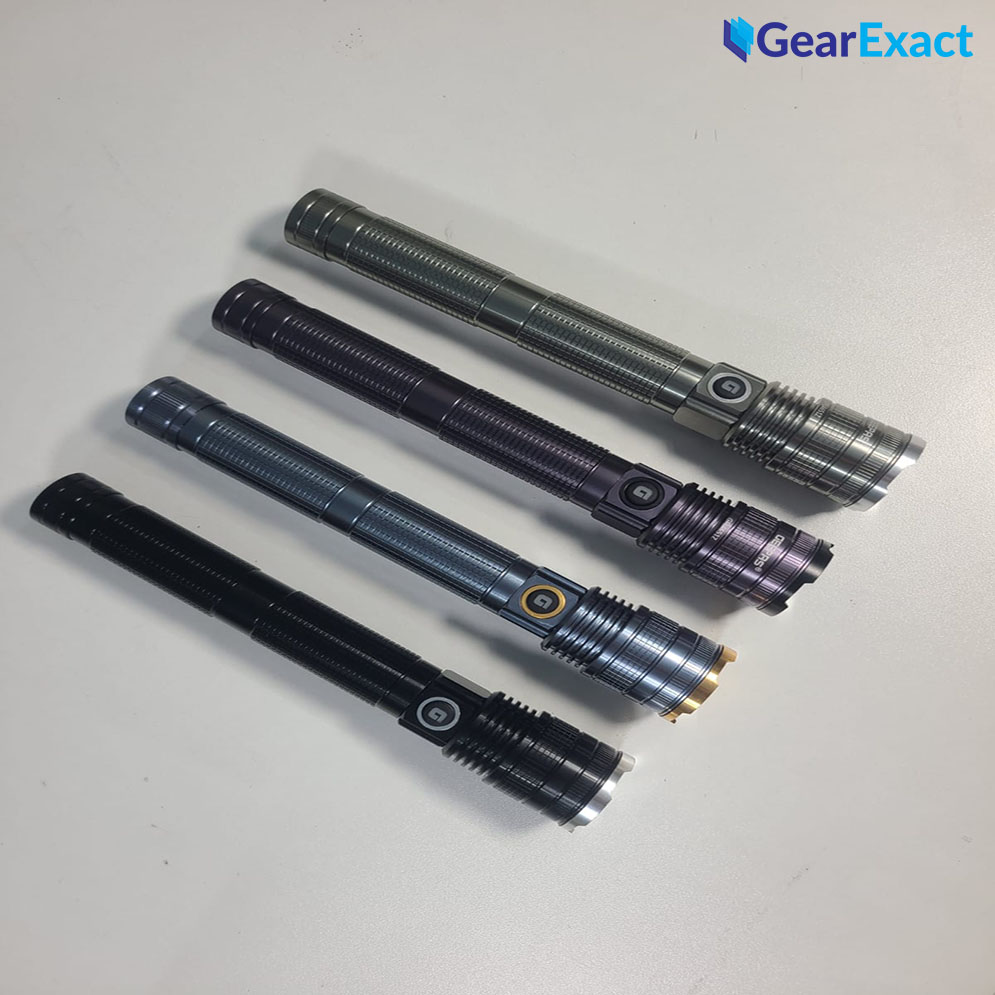 Geepas GFL4651Z Rechargeable Zoomable LED Flashlight and Torch Light